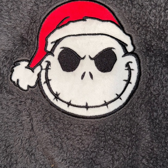 Gray Fuzzy Jack Skellington Sweater - Picture 2 of 3